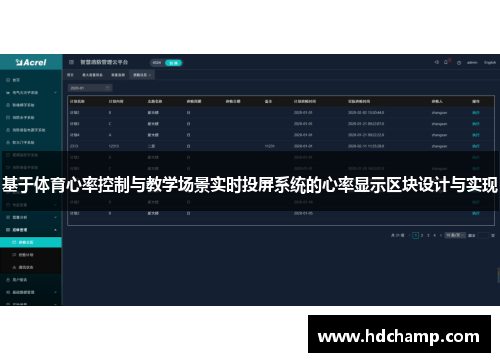 基于体育心率控制与教学场景实时投屏系统的心率显示区块设计与实现